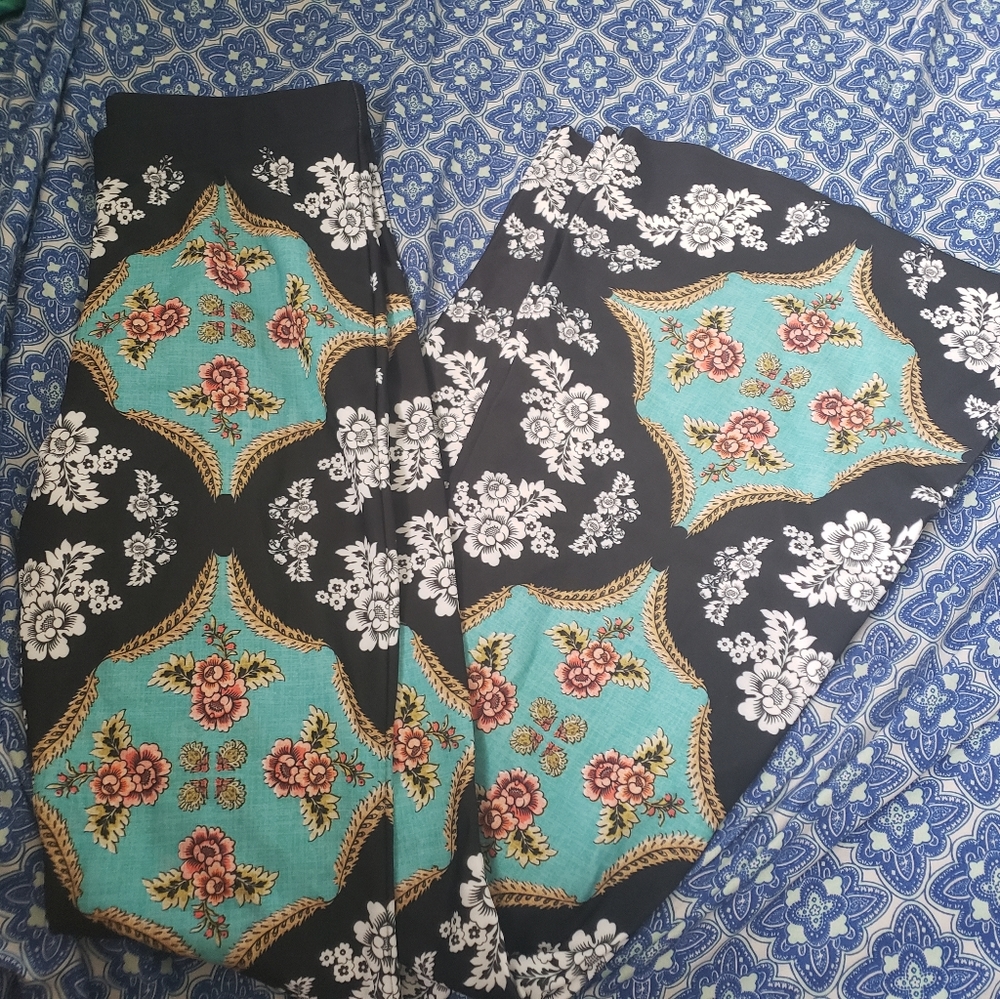 Black Milk Folk Art Flare Pants NWT M